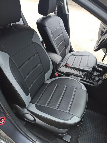 Чехлы на сиденья Opel Zafira B модельные MAX-L, экокожа L-957381 фото