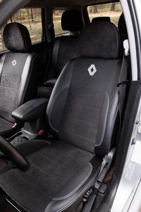 Чехлы на сиденье Рено Экспресс (Renault Express) MAX-K комбинированные аригона алькантара MAX-K 485 фото