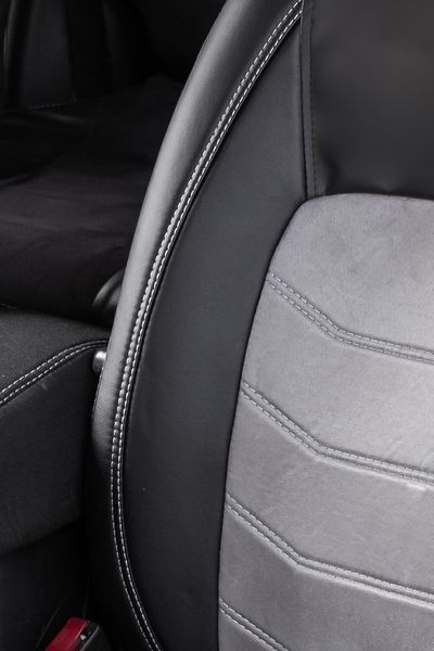 Чехлы на сиденье Фольксваген Т5 1+1 (Volkswagen Т5 1+1) Elit комбинированные аригона алькантара Elit 353 фото