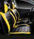 Чехлы на сиденья Шкода Румстер (Skoda Roomster) модельные MAX-L из экокожи Черно-желтый 1348346852 фото 4