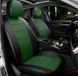 Чехлы на сиденья Пежо 301 (Peugeot 301) модельные MAX из экокожи Черно-зеленый MAX-7083 фото 1