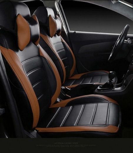 Чохли на сидіння Skoda Fabia 1 модельні НЕО Х, екошкіра L-957773 фото