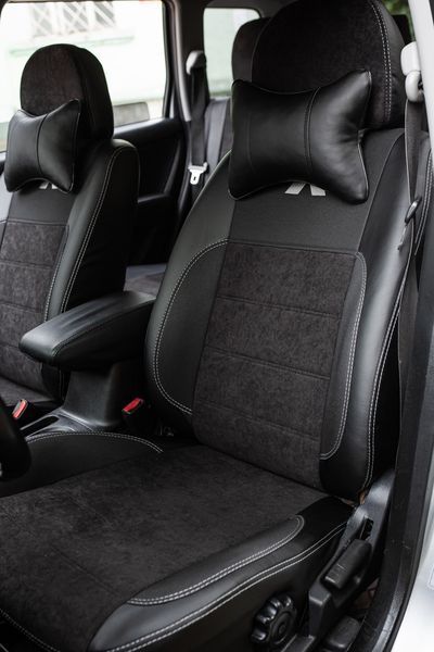 Чехлы на сиденье Опель Омега А (Opel Omega A) MAX-K комбинированные аригона алькантара MAX-K 259 фото