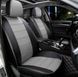 Чохли на сидіння Форд Фокус 3 (Ford Focus 3) модельні MAX з екошкіри Чорно-сірий, графіт MAX-6640 фото 1